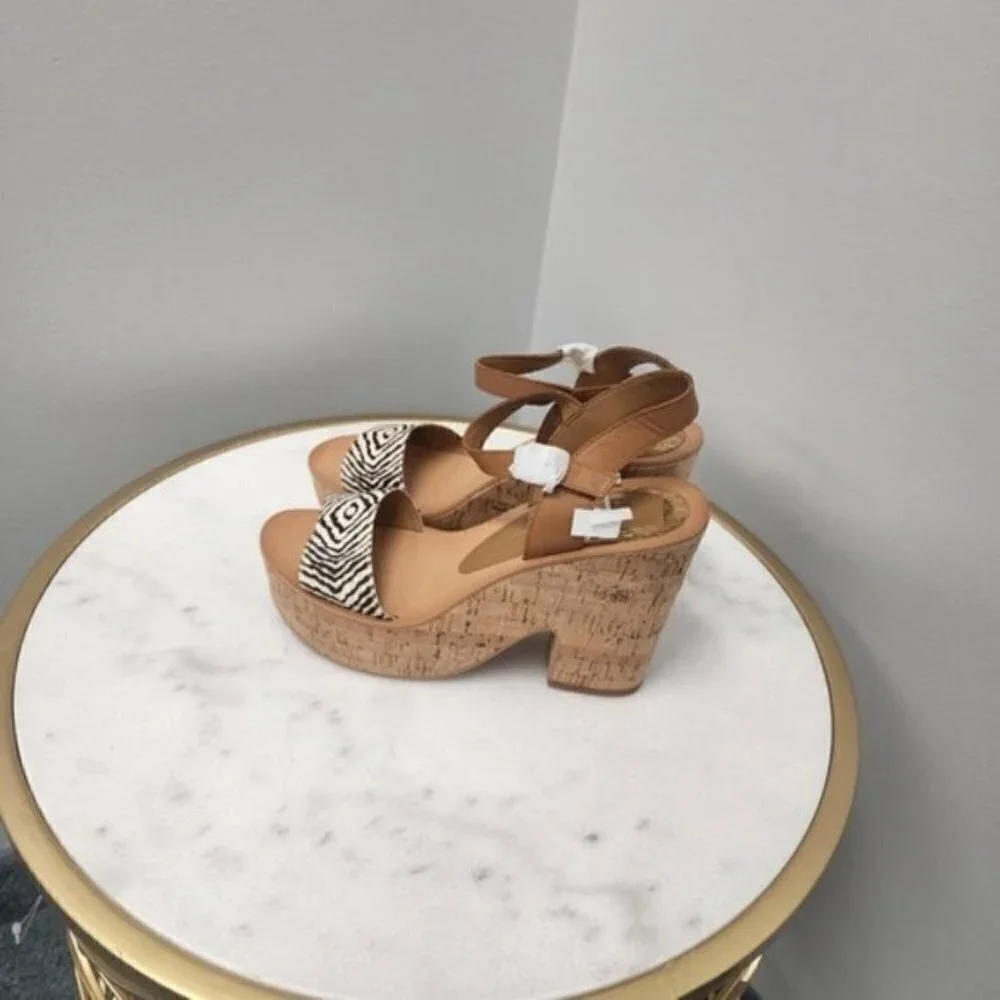 Dolce Vita Randi Calf Hair Platform Sandal